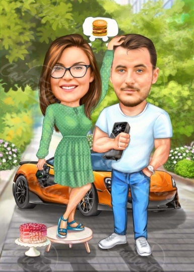 Karikaturen für Paare