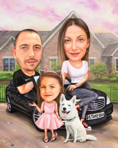 Karikaturen für die Familie